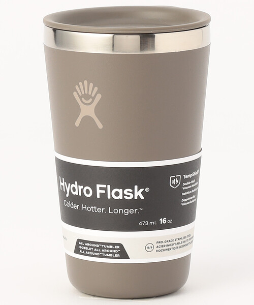 HYDRO FLASK(ハイドロフラスク)の「Hydro Flask/ハイドロフラスク 16 oz All Around Tumbler(水筒・メンズ・ライトピンク/ブルーグリーン/サックスブルー/ピンク/ワインレッド/ブラック/オリーブ/ホワイト/ライトグレー/ベージュ/ダークグレー/パープル/オレンジ/オフホワイト・ONE SIZE)」の5枚目の写真