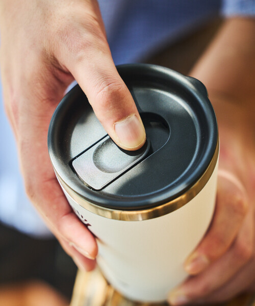 HYDRO FLASK(ハイドロフラスク)の「Hydro Flask/ハイドロフラスク 16 oz All Around Tumbler(水筒・メンズ・ライトピンク/ブルーグリーン/サックスブルー/ピンク/ワインレッド/ブラック/オリーブ/ホワイト/ライトグレー/ベージュ/ダークグレー/パープル/オレンジ/オフホワイト・ONE SIZE)」の20枚目の写真