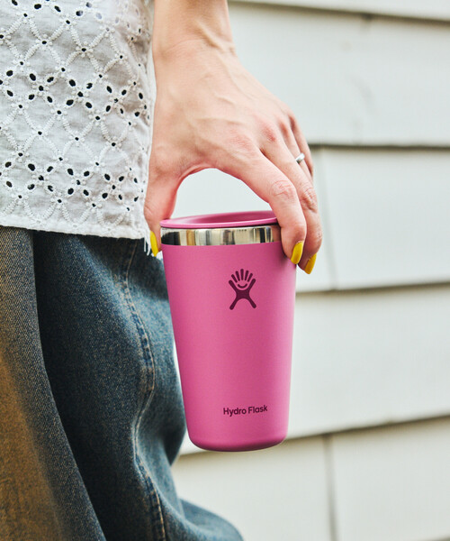 HYDRO FLASK(ハイドロフラスク)の「Hydro Flask/ハイドロフラスク 16 oz All Around Tumbler(水筒・メンズ・ライトピンク/ブルーグリーン/サックスブルー/ピンク/ワインレッド/ブラック/オリーブ/ホワイト/ライトグレー/ベージュ/ダークグレー/パープル/オレンジ/オフホワイト・ONE SIZE)」の18枚目の写真