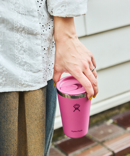 HYDRO FLASK(ハイドロフラスク)の「Hydro Flask/ハイドロフラスク 16 oz All Around Tumbler(水筒・メンズ・ライトピンク/ブルーグリーン/サックスブルー/ピンク/ワインレッド/ブラック/オリーブ/ホワイト/ライトグレー/ベージュ/ダークグレー/パープル/オレンジ/オフホワイト・ONE SIZE)」の19枚目の写真