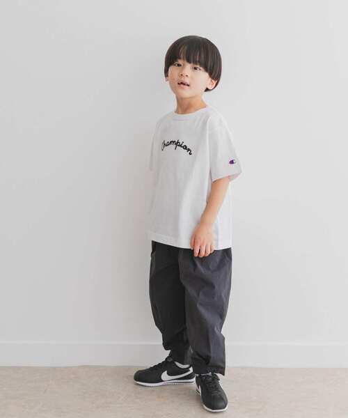 Champion（チャンピオン）の「『別注』Champion×DOOORS　チェーンステッチロゴTシャツ(KIDS)（Tシャツ/カットソー・キッズ・ベージュ系その他/オフホワイト・105/135/120）」の8枚目の写真