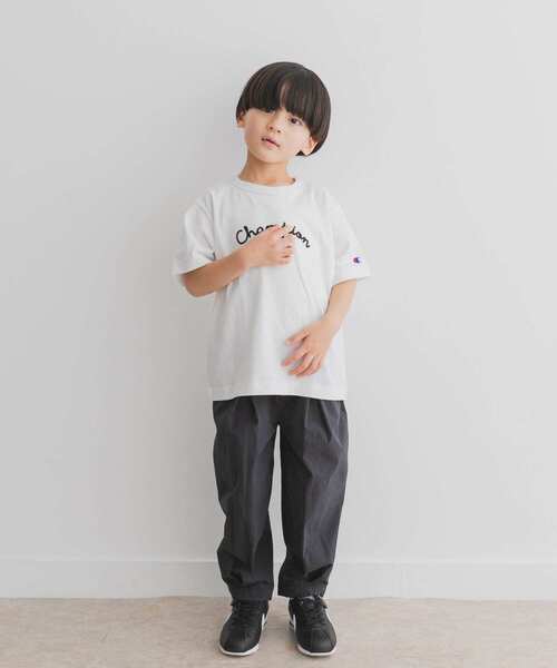 Champion（チャンピオン）の「『別注』Champion×DOOORS　チェーンステッチロゴTシャツ(KIDS)（Tシャツ/カットソー・キッズ・ベージュ系その他/オフホワイト・105/135/120）」の9枚目の写真