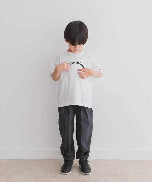 Champion（チャンピオン）の「『別注』Champion×DOOORS　チェーンステッチロゴTシャツ(KIDS)（Tシャツ/カットソー・キッズ・ベージュ系その他/オフホワイト・105/135/120）」の10枚目の写真