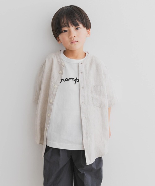 Champion（チャンピオン）の「『別注』Champion×DOOORS　チェーンステッチロゴTシャツ(KIDS)（Tシャツ/カットソー・キッズ・ベージュ系その他/オフホワイト・105/135/120）」の13枚目の写真