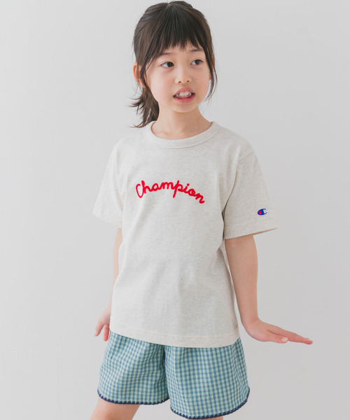 Champion（チャンピオン）の「『別注』Champion×DOOORS　チェーンステッチロゴTシャツ(KIDS)（Tシャツ/カットソー・キッズ・ベージュ系その他/オフホワイト・105/135/120）」の19枚目の写真