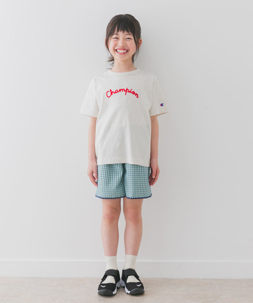 Champion（チャンピオン）の「『別注』Champion×DOOORS　チェーンステッチロゴTシャツ(KIDS)（Tシャツ/カットソー・キッズ・ベージュ系その他/オフホワイト・105/135/120）」の21枚目の写真