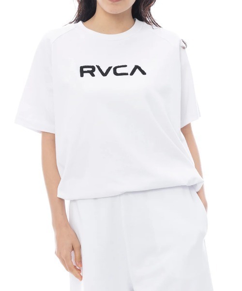 RVCA(ルーカ)の「RVCA レディース RVCA SPORT SS TEE Tシャツ 【2025年春夏モデル】/ルーカセットアップ対応ドローコード付き半袖Tシャツ(Tシャツ/カットソー・レディース・ブラック系その他/ホワイト/カーキ・LARGE/MEDIUM/SMALL)」の2枚目の写真