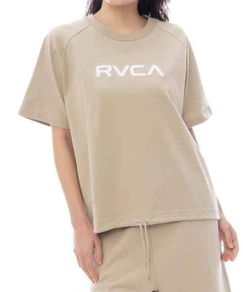 RVCA(ルーカ)の「RVCA レディース RVCA SPORT SS TEE Tシャツ 【2025年春夏モデル】/ルーカセットアップ対応ドローコード付き半袖Tシャツ(Tシャツ/カットソー・レディース・ブラック系その他/ホワイト/カーキ・LARGE/MEDIUM/SMALL)」の5枚目の写真