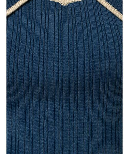 MURUA（ムルーア）の「ストリングタイニット（ニット/セーター・レディース・ベージュ/ブラック/ブルー/グレー・FREE）」の7枚目の写真