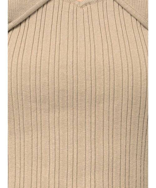 MURUA（ムルーア）の「ストリングタイニット（ニット/セーター・レディース・ベージュ/ブラック/ブルー/グレー・FREE）」の6枚目の写真