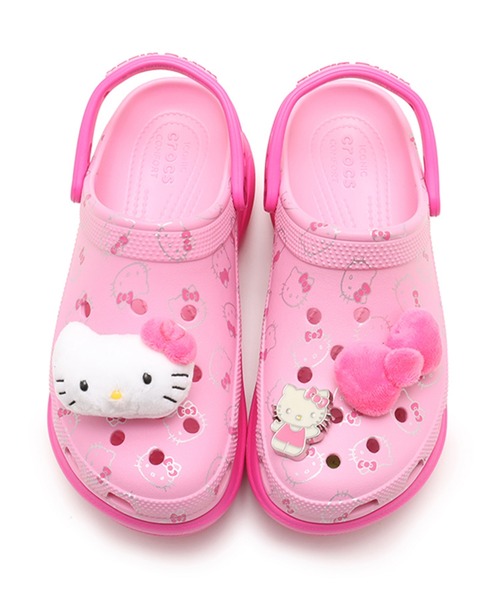限定コラボ★クロックス×ハローキティ ベイ クロッグ +6cm厚底 crocs】 クロックス HELLO KITTY BAE CLOG ハロー キティ ベイ