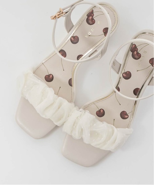 Cherry Collection】チェリーヒールストラップサンダル