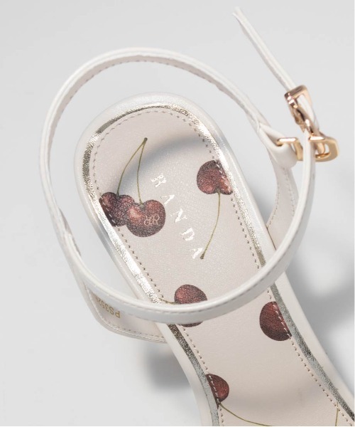 Cherry Collection】チェリーヒールストラップサンダル