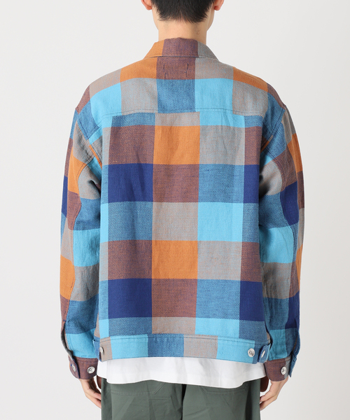 JOURNAL STANDARD relume（ジャーナルスタンダード　レリューム）の「European Flax / ヨーロピアン フラックス トラッカー シャツ ブルゾン（その他アウター・メンズ・チャコールグレー/グレー/ブラック/ネイビー/パープル・MEDIUM/LARGE）」の13枚目の写真