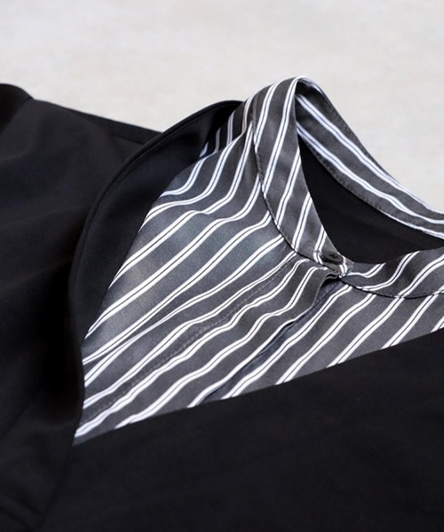 antiqua(アンティカ)の「フェイクレイヤードシャツ(シャツ/ブラウス・レディース・ブラック・ONESIZE)」の15枚目の写真