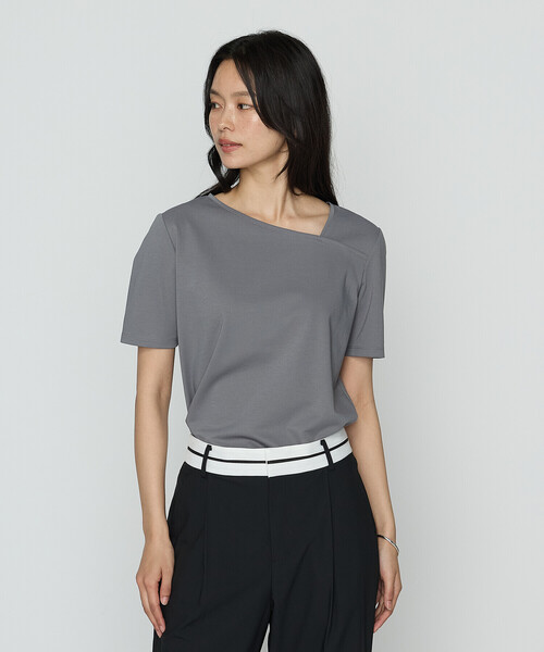 COMME CA(コムサ)の「TCポンチ カットソー(Tシャツ/カットソー・レディース・ホワイト/グレー/ブラック・9号/11号)」の2枚目の写真