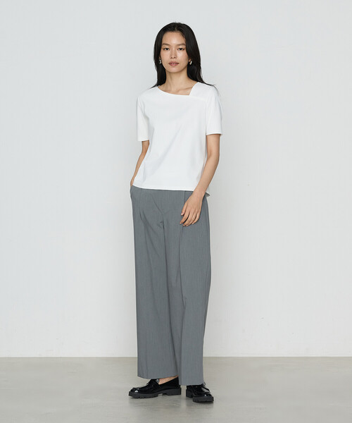 COMME CA(コムサ)の「TCポンチ カットソー(Tシャツ/カットソー・レディース・ホワイト/グレー/ブラック・9号/11号)」の4枚目の写真