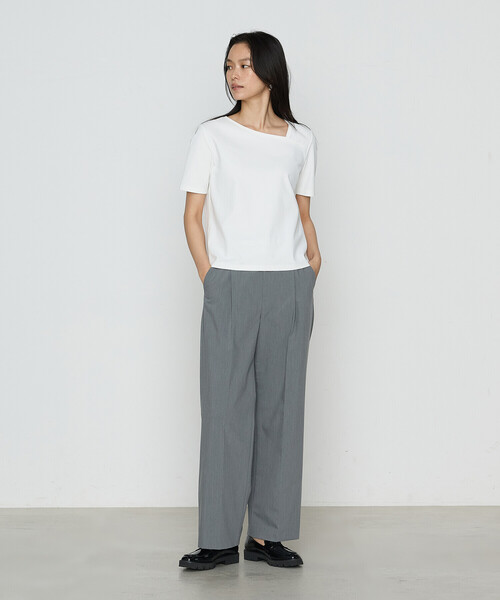 COMME CA(コムサ)の「TCポンチ カットソー(Tシャツ/カットソー・レディース・ホワイト/グレー/ブラック・9号/11号)」の5枚目の写真