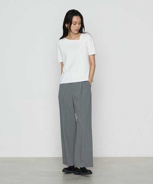 COMME CA(コムサ)の「TCポンチ カットソー(Tシャツ/カットソー・レディース・ホワイト/グレー/ブラック・9号/11号)」の6枚目の写真