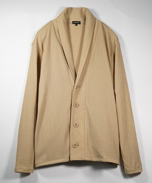 SOMEDIFF（サムディフ）の「サマーリゾートショールカーディガン メンズ 楊柳 カーデ ライトアウター 羽織 春服（カーディガン/ボレロ・メンズ・グリーン/ベージュ/ブラック・M/L/XL）」の11枚目の写真