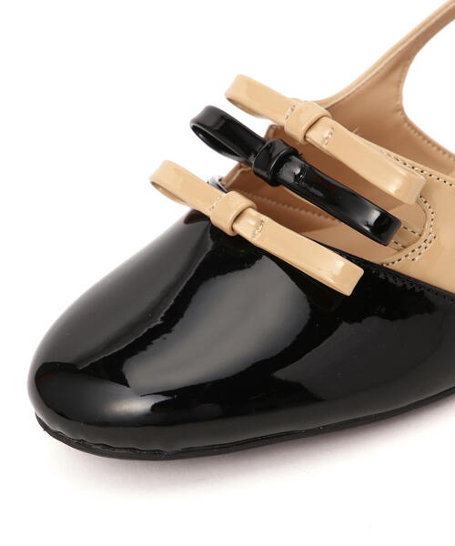 FREE'S MART（フリーズマート）の「バイカラーリボンパンプス（パンプス・レディース・ベージュ/ホワイト/ブラック・MEDIUM/SMALL）」の14枚目の写真