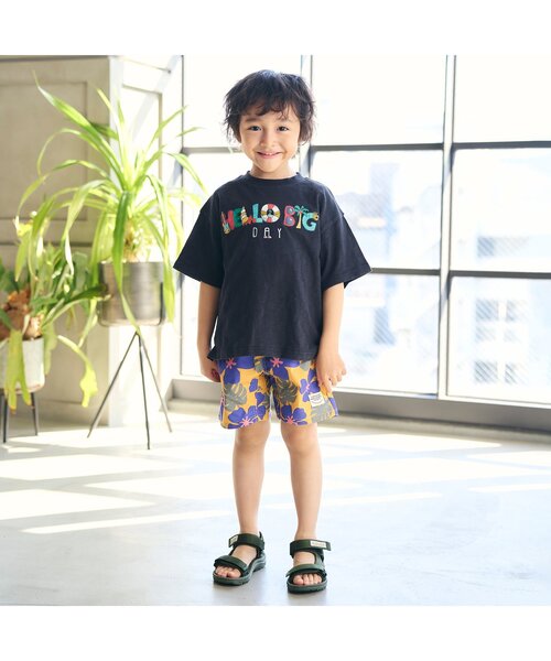 F.O.KIDS(エフオーキッズ)の「【ジュニア対応】ステッチワーク 半袖Tシャツ(Tシャツ/カットソー・キッズ・ネイビー/オフホワイト・80/90/100/110/120/130/140/150/160)」の3枚目の写真