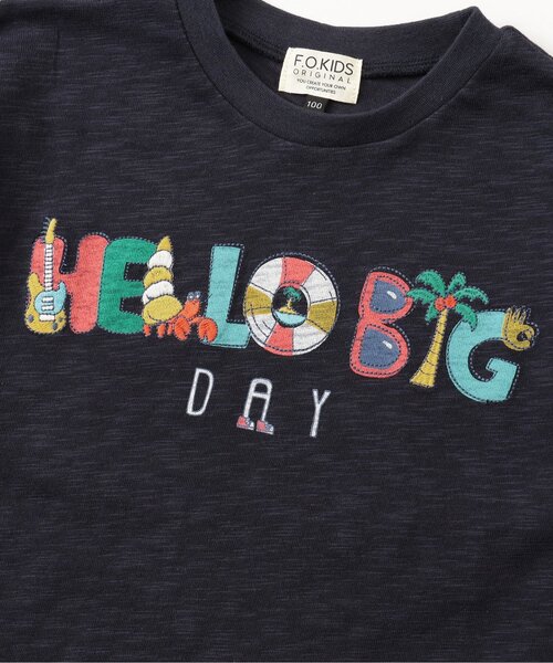 F.O.KIDS(エフオーキッズ)の「【ジュニア対応】ステッチワーク 半袖Tシャツ(Tシャツ/カットソー・キッズ・ネイビー/オフホワイト・80/90/100/110/120/130/140/150/160)」の13枚目の写真