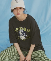 ドッグ相良刺繍ロゴプリントTシャツ