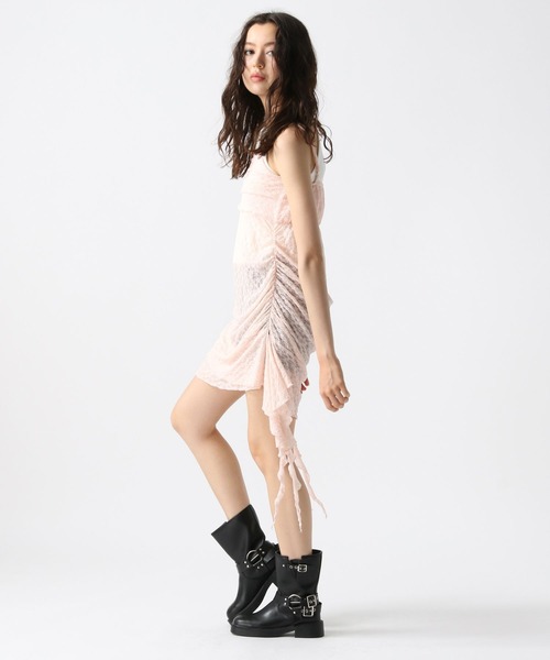 FOREVER 21（フォーエバー トゥエンティーワン）の「【2025SS】レースイレヘムキャミワンピース（ワンピース・レディース・ナチュラル/ブラック/ピンク・FREE）」の14枚目の写真