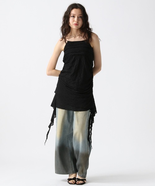 FOREVER 21（フォーエバー トゥエンティーワン）の「【2025SS】レースイレヘムキャミワンピース（ワンピース・レディース・ナチュラル/ブラック/ピンク・FREE）」の18枚目の写真