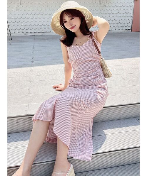 RESEXXY（リゼクシー）の「ショルダーリボンマーメイドキャミワンピース（ワンピース・レディース・レッド/その他1/ブラック/その他/ホワイト・FREE）」の15枚目の写真