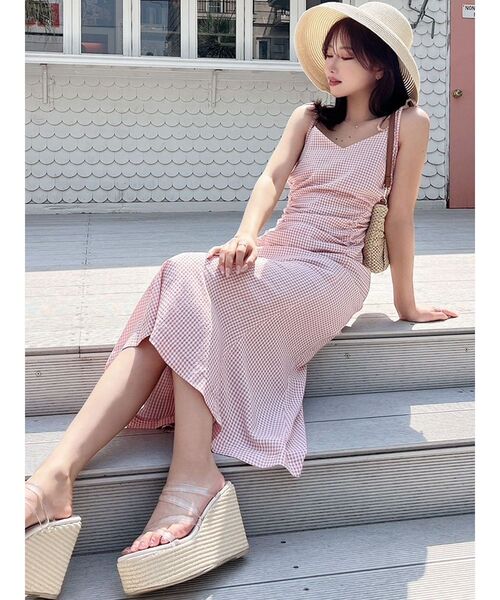 RESEXXY（リゼクシー）の「ショルダーリボンマーメイドキャミワンピース（ワンピース・レディース・レッド/その他1/ブラック/その他/ホワイト・FREE）」の16枚目の写真