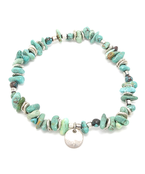 amp japan(アンプジャパン)の「Tumble Turquoise Bracelet -single-(ブレスレット・メンズ・ターコイズブルー・FREE)」の2枚目の写真