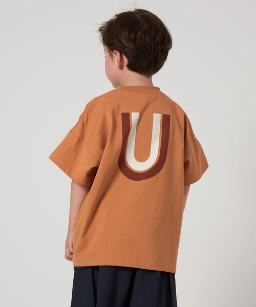 UNIVERSAL OVERALL(ユニバーサルオーバーオール)の「【別注】<UNIVERSAL OVERALL>UT シャツ / キッズ 100cm-130cm(Tシャツ/カットソー・キッズ・ダークオレンジ/ダークブラウン/ダークグレー・XS(100-110cm)/S(120-130cm))」の4枚目の写真