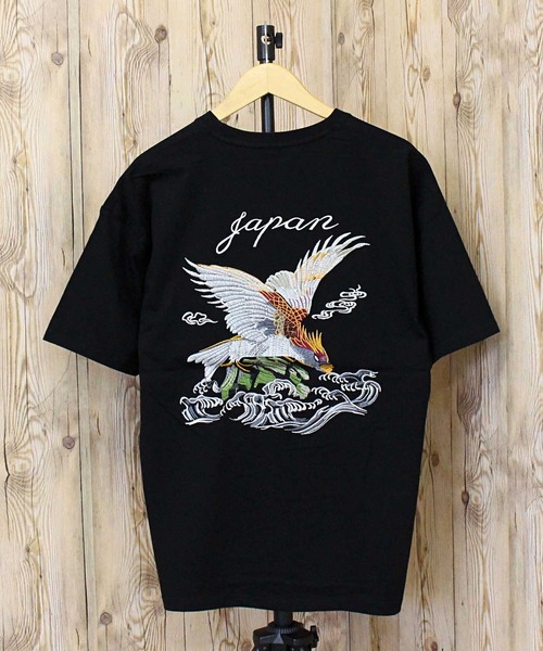 TopIsm(トップイズム)の「刺繍入り 半袖スカTシャツ(Tシャツ/カットソー・メンズ・ブラック系4/ブラック系5/ブラック系6/ブラック系1/ブラック系2/ブラック系3/ホワイト系4/ホワイト系5/ホワイト系6/ホワイト系2/ホワイト系3/ホワイト系1・XL/L/M)」の8枚目の写真