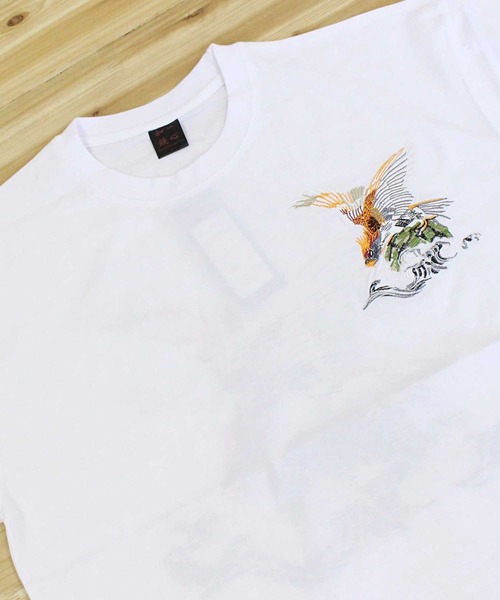 TopIsm(トップイズム)の「刺繍入り 半袖スカTシャツ(Tシャツ/カットソー・メンズ・ブラック系4/ブラック系5/ブラック系6/ブラック系1/ブラック系2/ブラック系3/ホワイト系4/ホワイト系5/ホワイト系6/ホワイト系2/ホワイト系3/ホワイト系1・XL/L/M)」の15枚目の写真