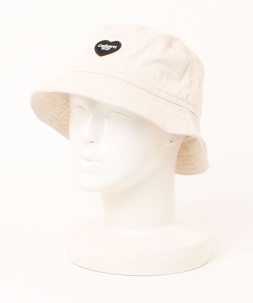 Carhartt（カーハート）の「Carhartt WIP/カーハート ダブリューアイピー ハット DREWE BUCKET HAT Natura/Heart C Pinstripe I034791（ハット・メンズ・オフホワイト/インディゴブルー・M/L）」の6枚目の写真
