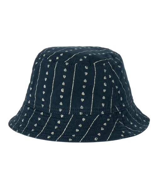 Carhartt（カーハート）の「Carhartt WIP/カーハート ダブリューアイピー ハット DREWE BUCKET HAT Natura/Heart C Pinstripe I034791（ハット・メンズ・オフホワイト/インディゴブルー・M/L）」の5枚目の写真