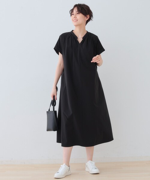 なな　INDIVI ワンピース セール】【通気性◎撥水／UV／接触冷感】アクティブワンピース