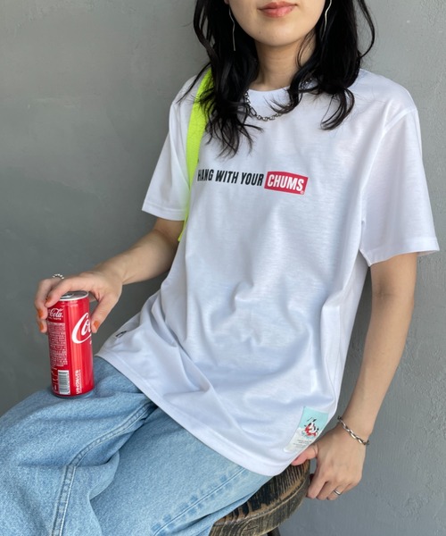 CHUMS（チャムス）の「[CHUMS/チャムス] HWYC プリントＴシャツ（Tシャツ/カットソー・レディース・ホワイト/ブラック/グレイッシュベージュ/ブルー・M/L/XL）」の2枚目の写真