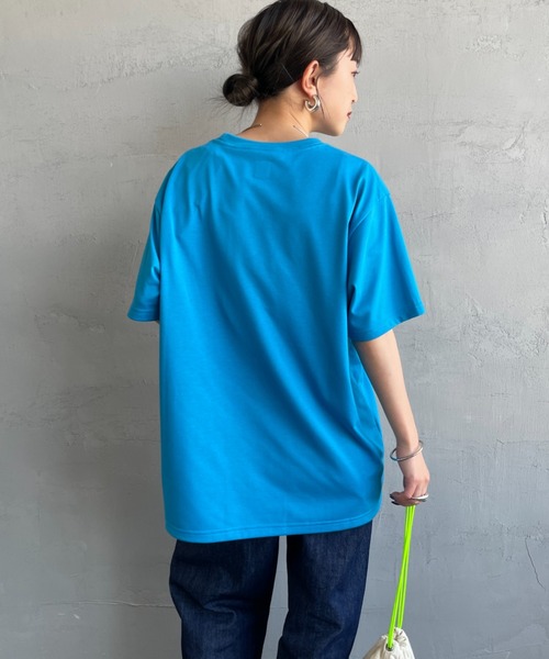 CHUMS（チャムス）の「[CHUMS/チャムス] HWYC プリントＴシャツ（Tシャツ/カットソー・レディース・ホワイト/ブラック/グレイッシュベージュ/ブルー・M/L/XL）」の19枚目の写真