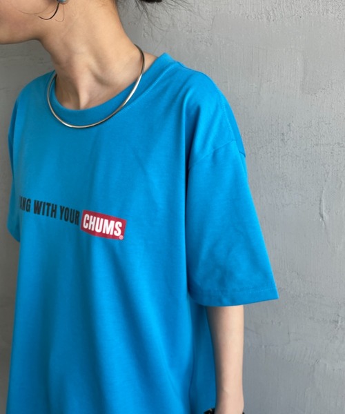 CHUMS（チャムス）の「[CHUMS/チャムス] HWYC プリントＴシャツ（Tシャツ/カットソー・レディース・ホワイト/ブラック/グレイッシュベージュ/ブルー・M/L/XL）」の20枚目の写真