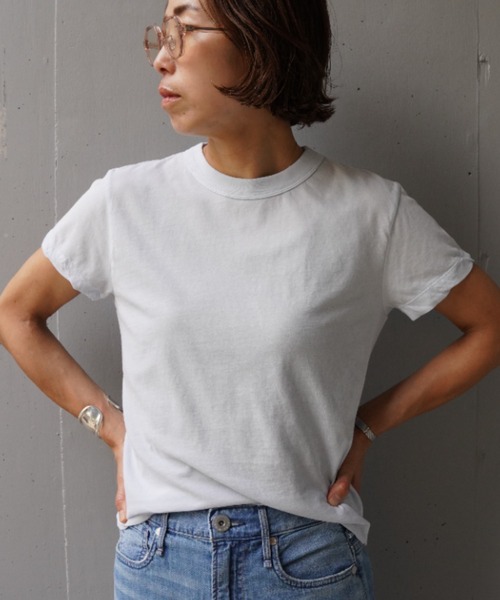 トップス ATON FRESCA SINGLE JERSEY COMPACT TSHIRT FRESCA SINGLE JERSEY | SATNDARD T-SHIRT – ATON | エイトン