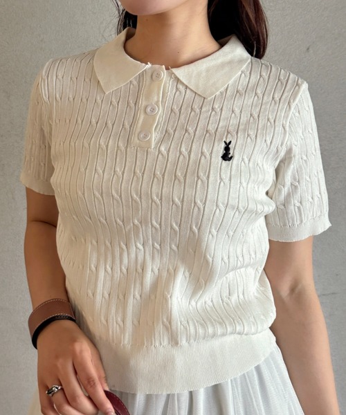DECEMBERMAY ダブルニットソフトポロ POLO + MOCK-SHIRT | DECEMBERMAY