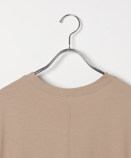 BAYFLOW（ベイフロー）の「[しなやかな肌触り]シルケットロゴワンピース（ワンピース・レディース・チャコール/ベージュ/ブルー・FREE）」の21枚目の写真