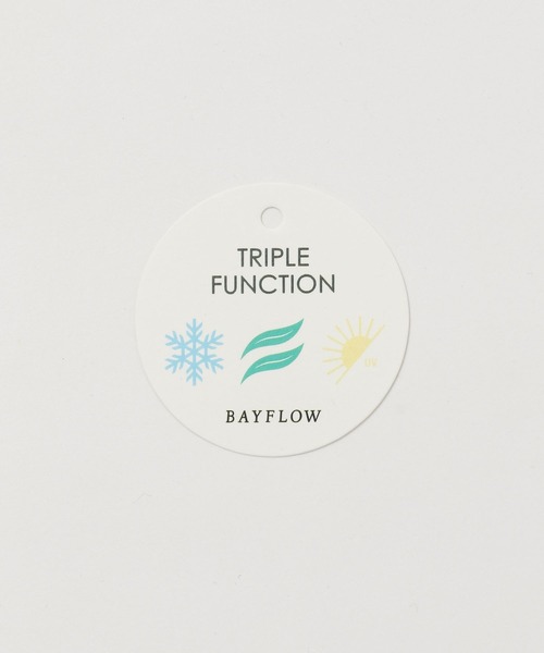 BAYFLOW（ベイフロー）の「[しなやかな肌触り]シルケットロゴワンピース（ワンピース・レディース・チャコール/ベージュ/ブルー・FREE）」の6枚目の写真