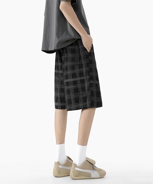 Ressaca（レサーカ）の「ルーズシルエットチェック柄ショートパンツ（その他パンツ・メンズ・ブラック/グレー・M/L/XL）」の14枚目の写真