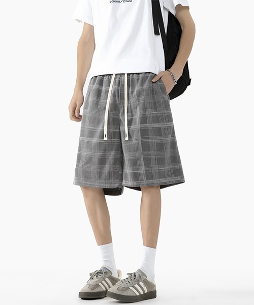 Ressaca（レサーカ）の「ルーズシルエットチェック柄ショートパンツ（その他パンツ・メンズ・ブラック/グレー・M/L/XL）」の21枚目の写真
