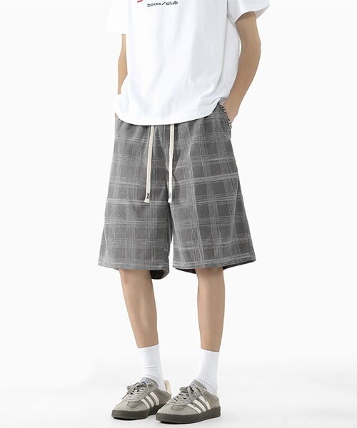 Ressaca（レサーカ）の「ルーズシルエットチェック柄ショートパンツ（その他パンツ・メンズ・ブラック/グレー・M/L/XL）」の22枚目の写真