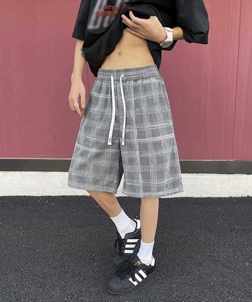 Ressaca（レサーカ）の「ルーズシルエットチェック柄ショートパンツ（その他パンツ・メンズ・ブラック/グレー・M/L/XL）」の17枚目の写真